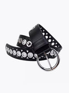 Punk Hollow Out Eyelet Belt