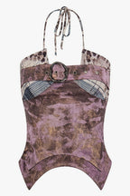 Post-Apocalyptic Punk Streetwear Halter Top