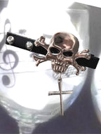 Y2K Harajuku Punk Metal Skull Hair Accs