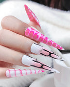 Alt Extra Long Color Block Press On Nails