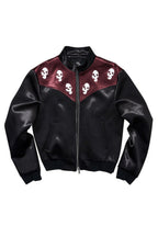 Skull Embroidered Satin Jackets