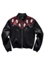 Skull Embroidered Satin Jackets