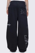 Ornate Cross Wide Leg Pants