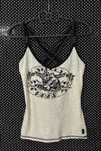 Skull Print Cami Tank Top