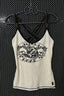 Skull Print Cami Tank Top