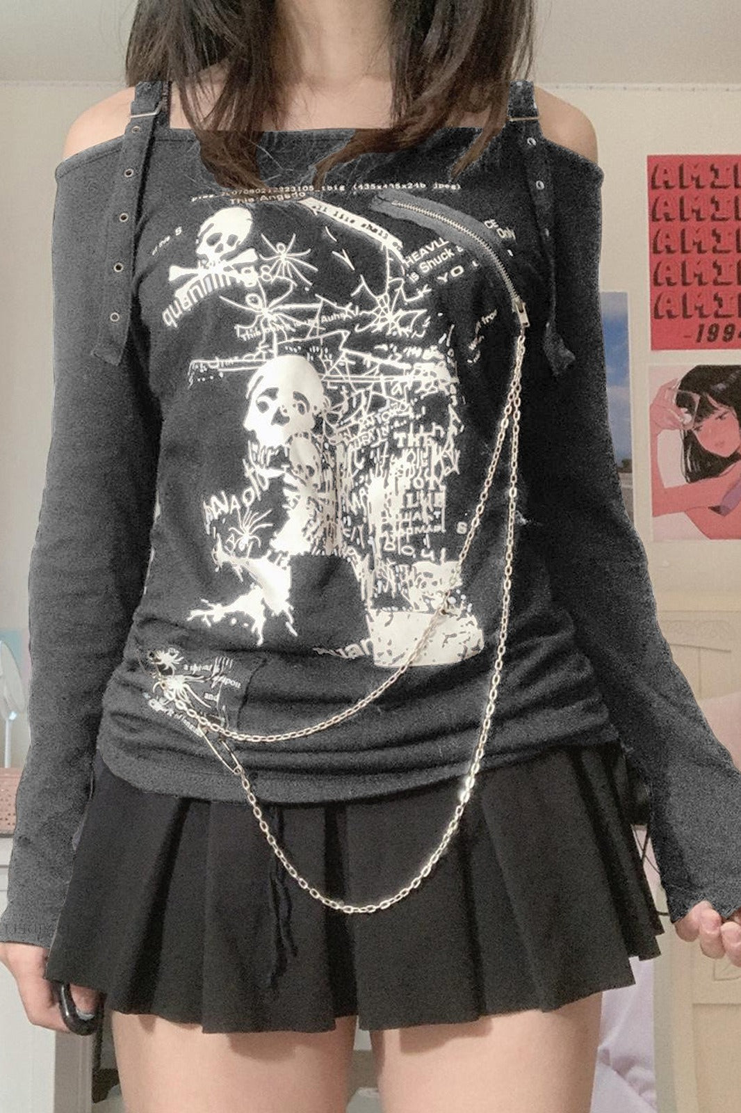 Halloween Skull Spider T-Shirt Main image