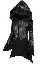 Wing Graphic Pointed Hem Hoodies