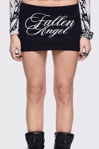 Angel Wing Graphic Mini Skirts