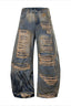 Extreme Distressed Barrel Jeans