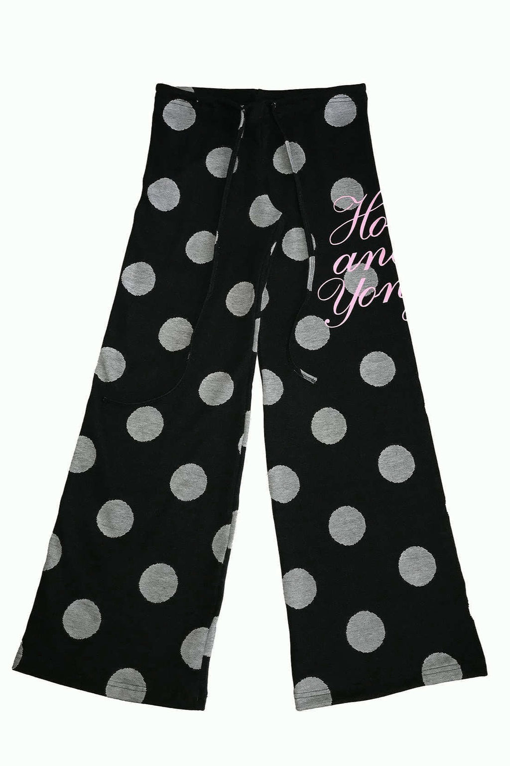 Y2K Retro Polka Dot & Letter Print Casual Pants