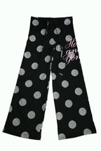 Y2K Retro Polka Dot & Letter Print Casual Pants