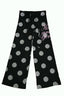 Y2K Retro Polka Dot & Letter Print Casual Pants
