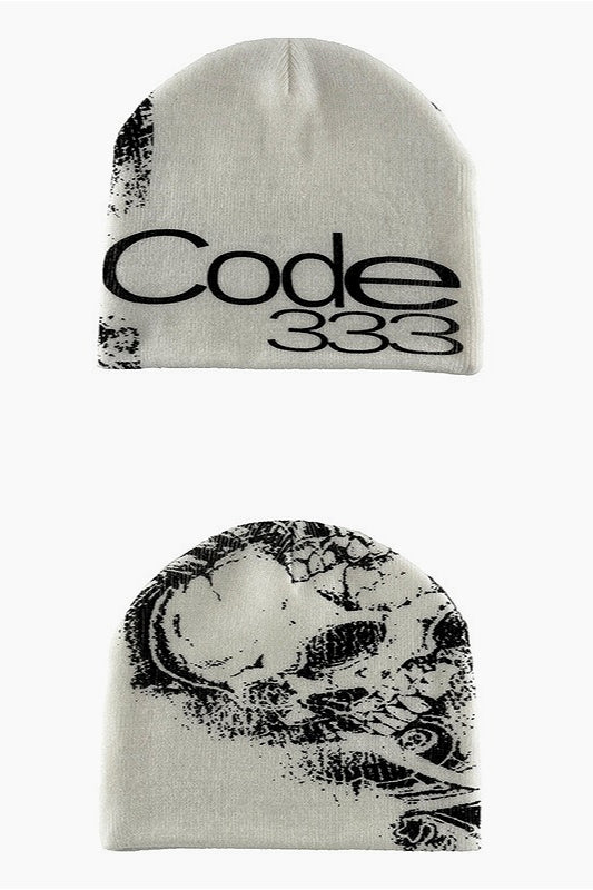 Y2K Dark Retro Knit Hat Secondary image