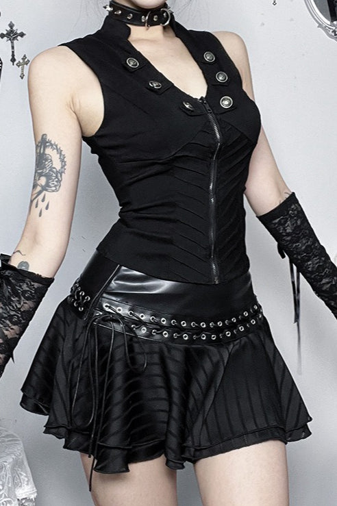 Gothic Eyelet Street Skirt