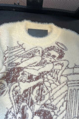 Y2K Grunge Kawaii Baby Angel Vintage Knitted Sweater