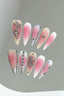 Y2K Blush Starburst Press On Nails