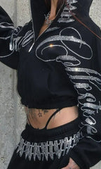 Gothic Retro Hip Hop Hoodie