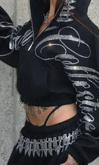 Gothic Retro Hip Hop Hoodie