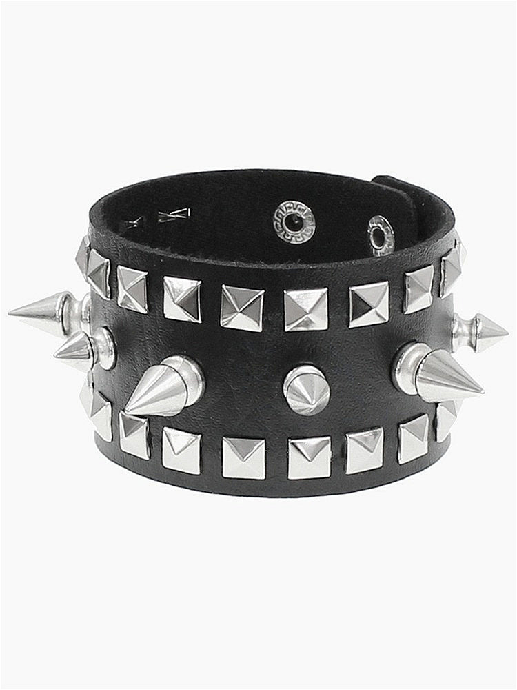 Vintage Gothic Skull Studded Bracelet Secondary image