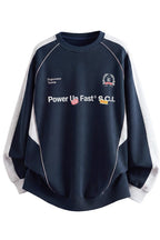 Contrast Raglan Racing Graphic Sweatshirt