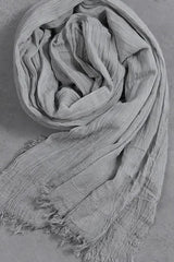 Techwear Hip Hop Punk Pleated Cotton Linen Distressed Vintage Scarf