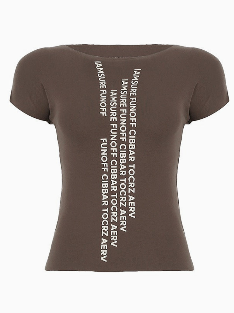 Digital Street Minimalist Letter T-shirt Secondary image