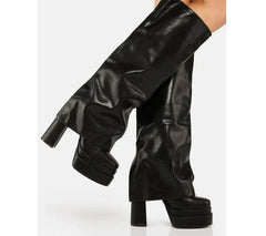 Winter Fold Over Chunky Gothic Platform Boot