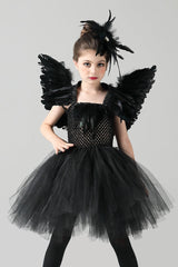 Black Swan Dress Kid Halloween Costume