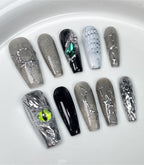 Y2K Cyberpunk Style Press On Nails
