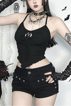 Gothic Bow Hollow Out Camis