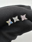 Clover Two-tone Zircon Lip Stud