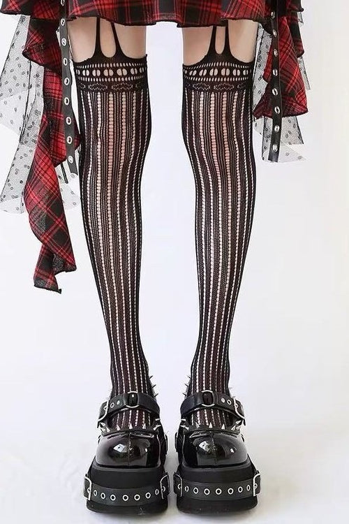 Studded Buckle Strap Platform Shoes
