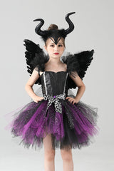 Maleficent Style Kid Halloween Costume