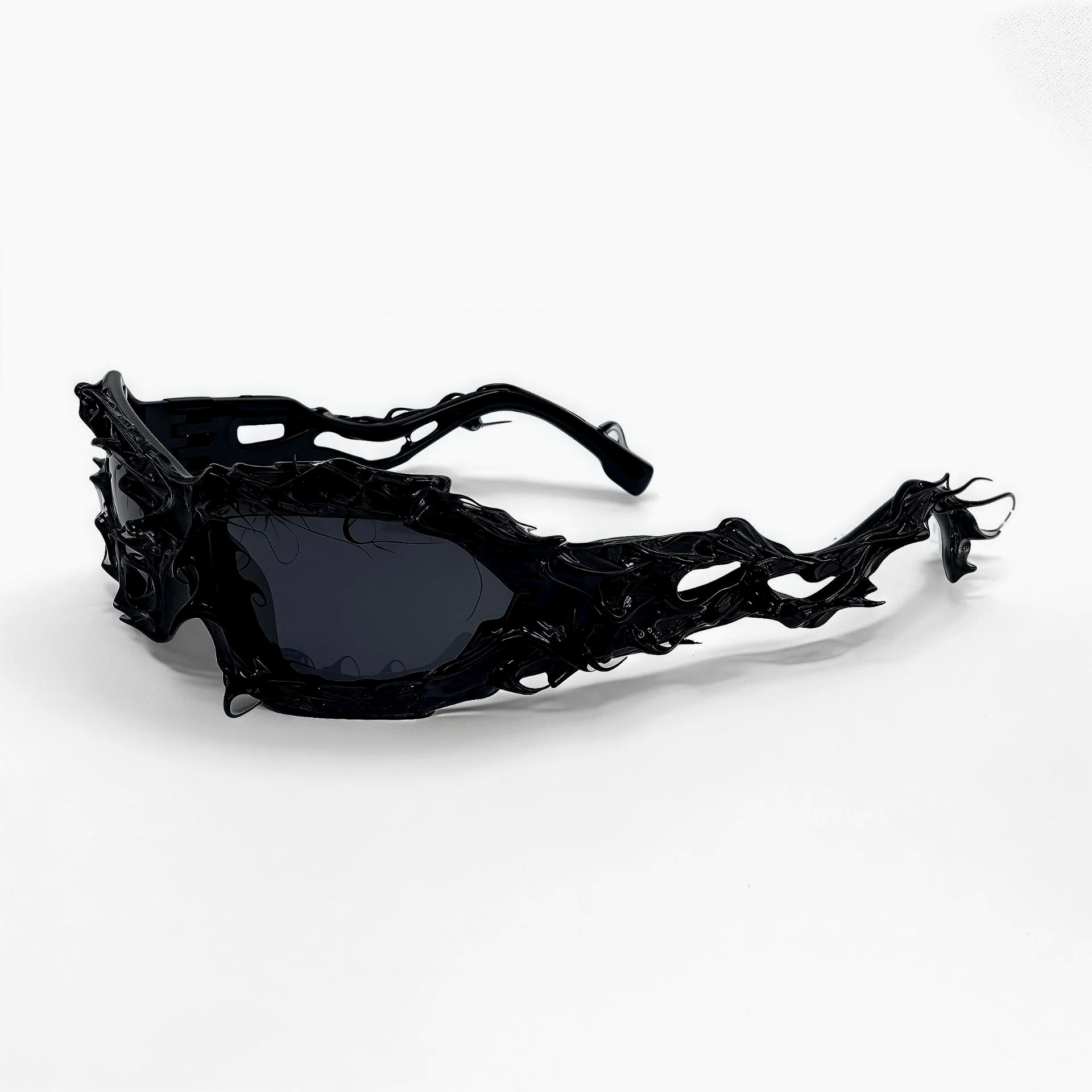 Futuristic Punk Y2K Irregular Glasses Secondary image