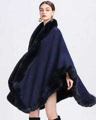 Oversize Long Knitted Cloak