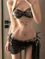 Gothic Black Gold Sexy Swimwear