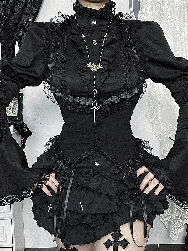 Dark Style Halter Vest Coat