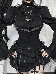Dark Style Halter Vest Coat