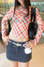 Sheer Mesh Long Sleeve Crop Mesh Top