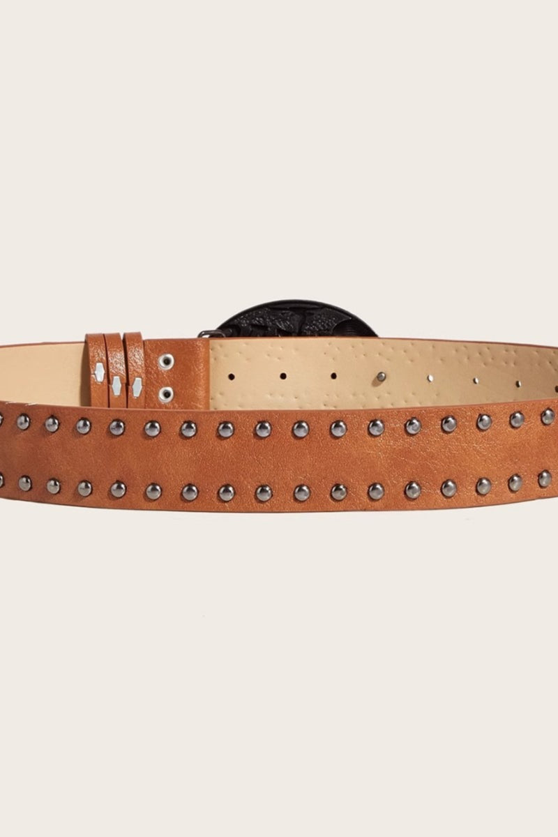 Punk Y2K Studded Wide Belt