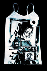 Retro Street Gothic Cropped Mini Dress