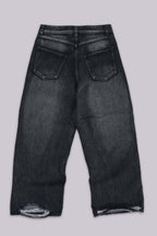 Distressed Graphic Denim Pants