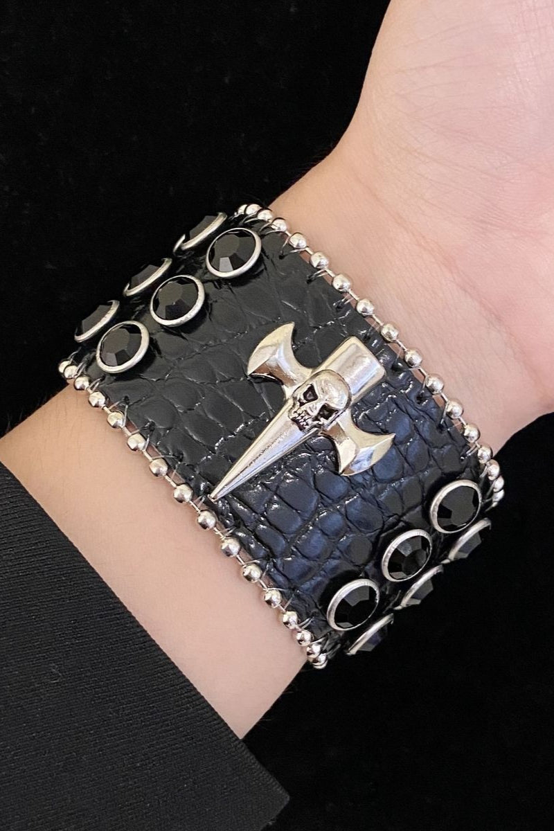 Vintage Y2K Embedded Rhinestone Bracelet Secondary image