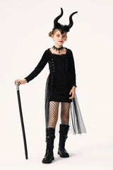Dark Witch Dress Kid Halloween Costume