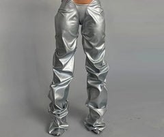 Pleated Gothic Loose Waist Pant