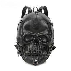 3D Skull Ghost Gothic Vintage Rivets Punk Travel Backpack Bag Halloween