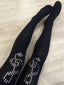 Y2K Street Note Rhinestone Socks