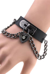 Punk Gothic Shackle Chain Cuff