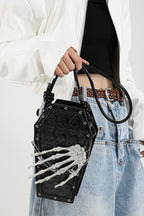 Skeleton Hand Coffin Crossbody Bags