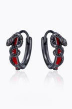 Stackable Dark Snake Earrings